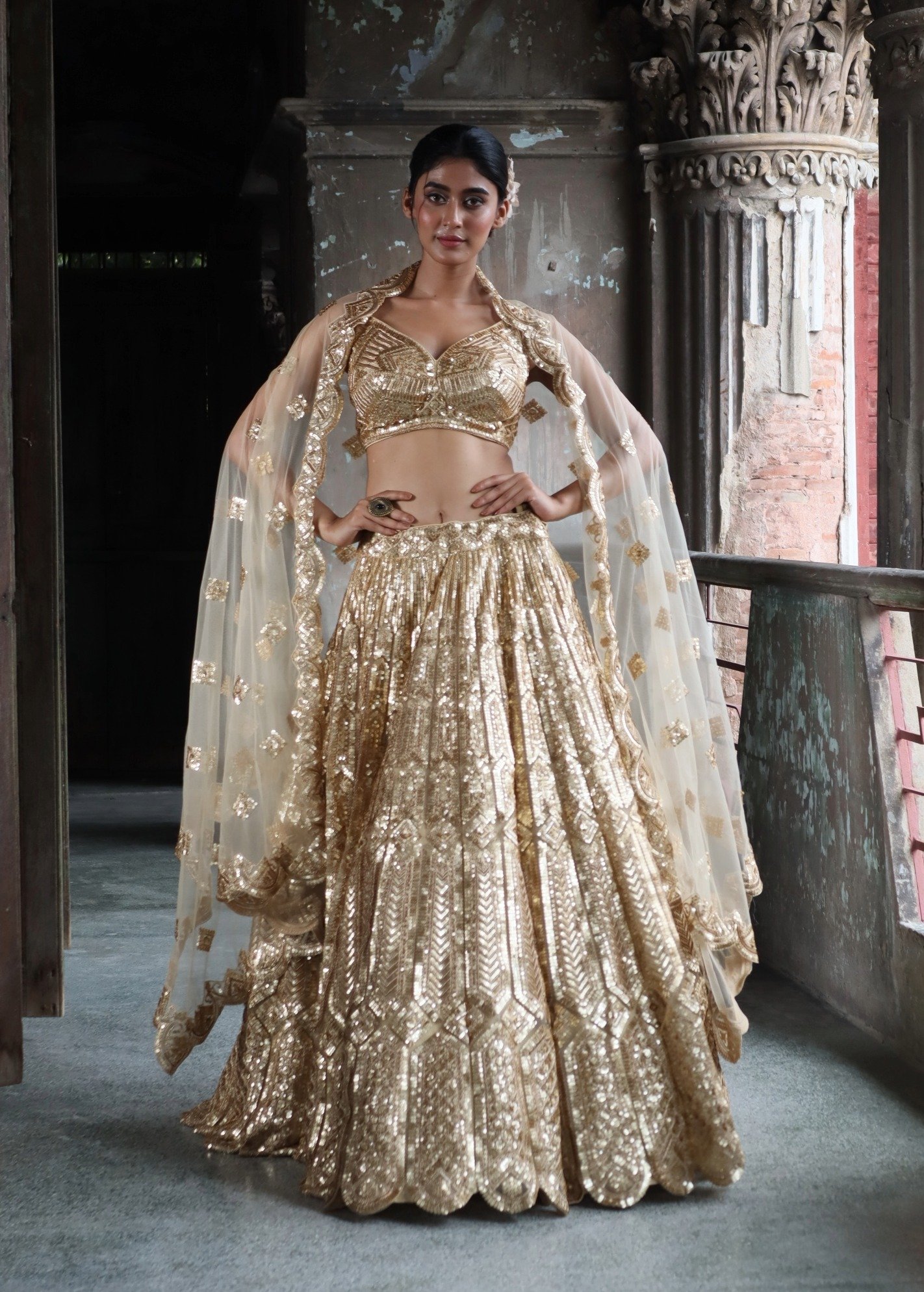 Elegant Handwoven Lehenga